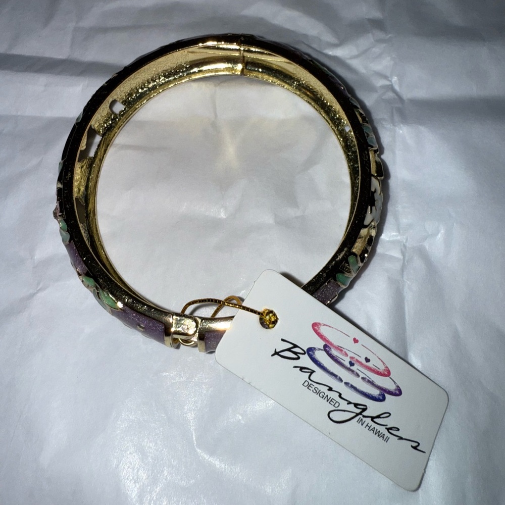 Gold and Purple Bracelet